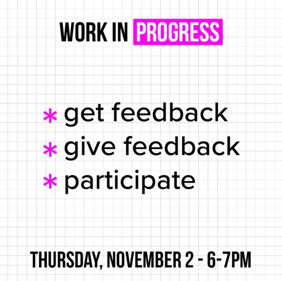 AIGA Portland's "WIP - Work in Progress"